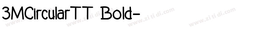 3MCircularTT Bold字体转换
